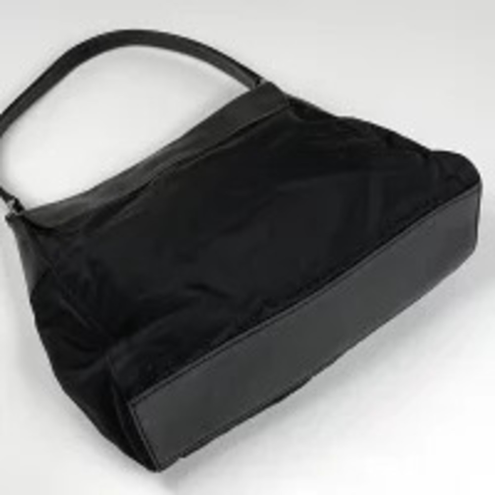 Prada Black Hobo Plate Nero Shoulder Bag